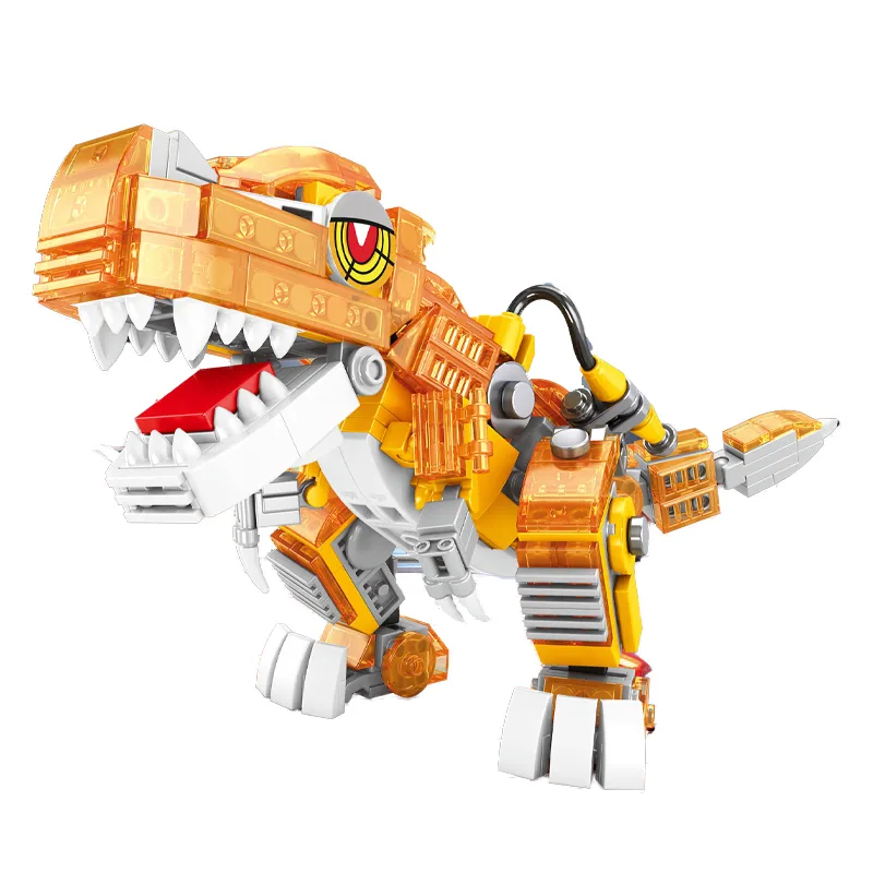 Набор строительных блоков для детей QS Chenghai Toys, DIY, динозавр, пластиковая модель Тираннозавра для мальчиков