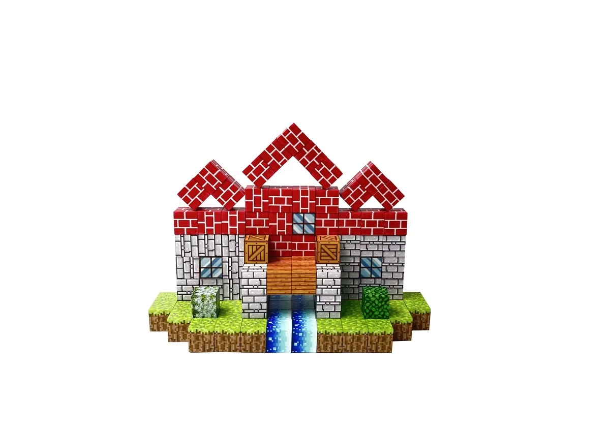 50PCS 3D Магнитные строительные блоки для снятия стресса, Монтессори игрушка для строительства блоков