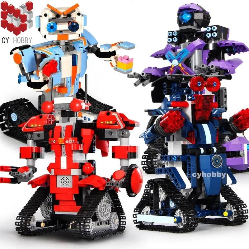 Образовательная интеллектуальная игрушка с конструктором Mould King 329PCS DIY RC робот с управлением через приложение, набор строительных блоков для детей