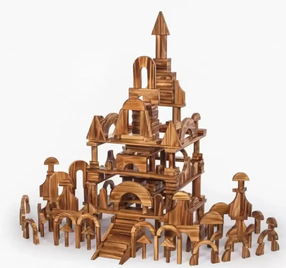 508PCS Дети Уличные Деревянные Большие Строительные Блоки