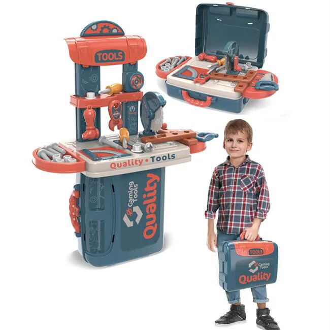 Игровой набор инструментов Tombotoys для детей, обучающие игрушки, ролевые игры для детей, пластиковый набор инструментов для детей