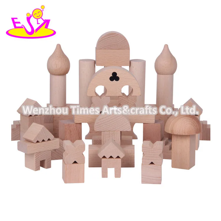 Топ Продажа 52PCS Образовательные DIY Деревянные Конструкторы Игрушки для Детей W13A153