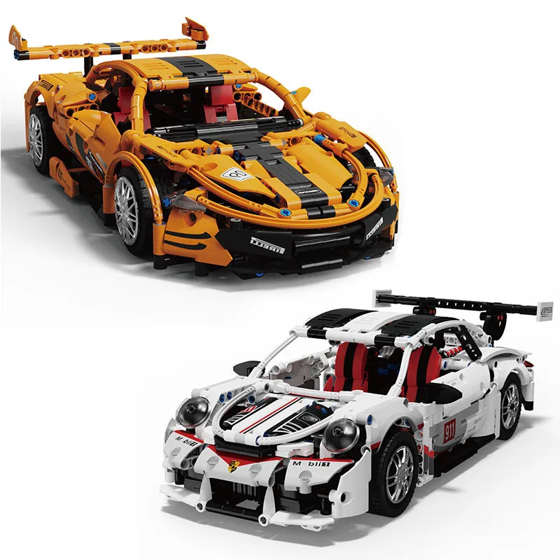 1258PCS 1: 14 Масштабная DIY 3D Спортивная модель автомобиля Образовательный строительный кирпичный игрушка Лего для детей Пазл Продвинутая технология Блоки Строительная игрушка