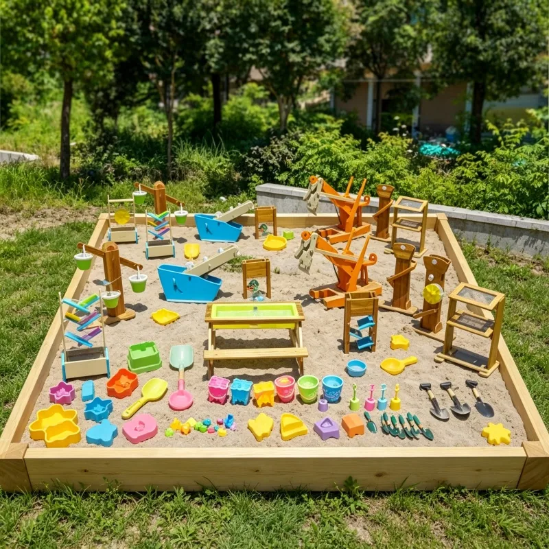 106PCS Деревянный набор для песка и воды
