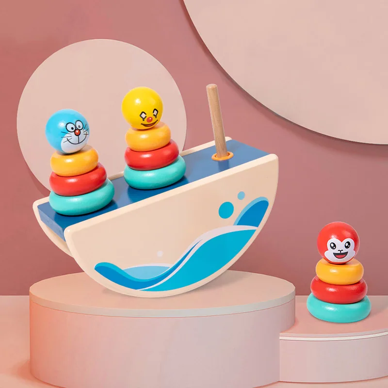 Игрушка для балансировки Деревянные игрушки Колонка для балансировки