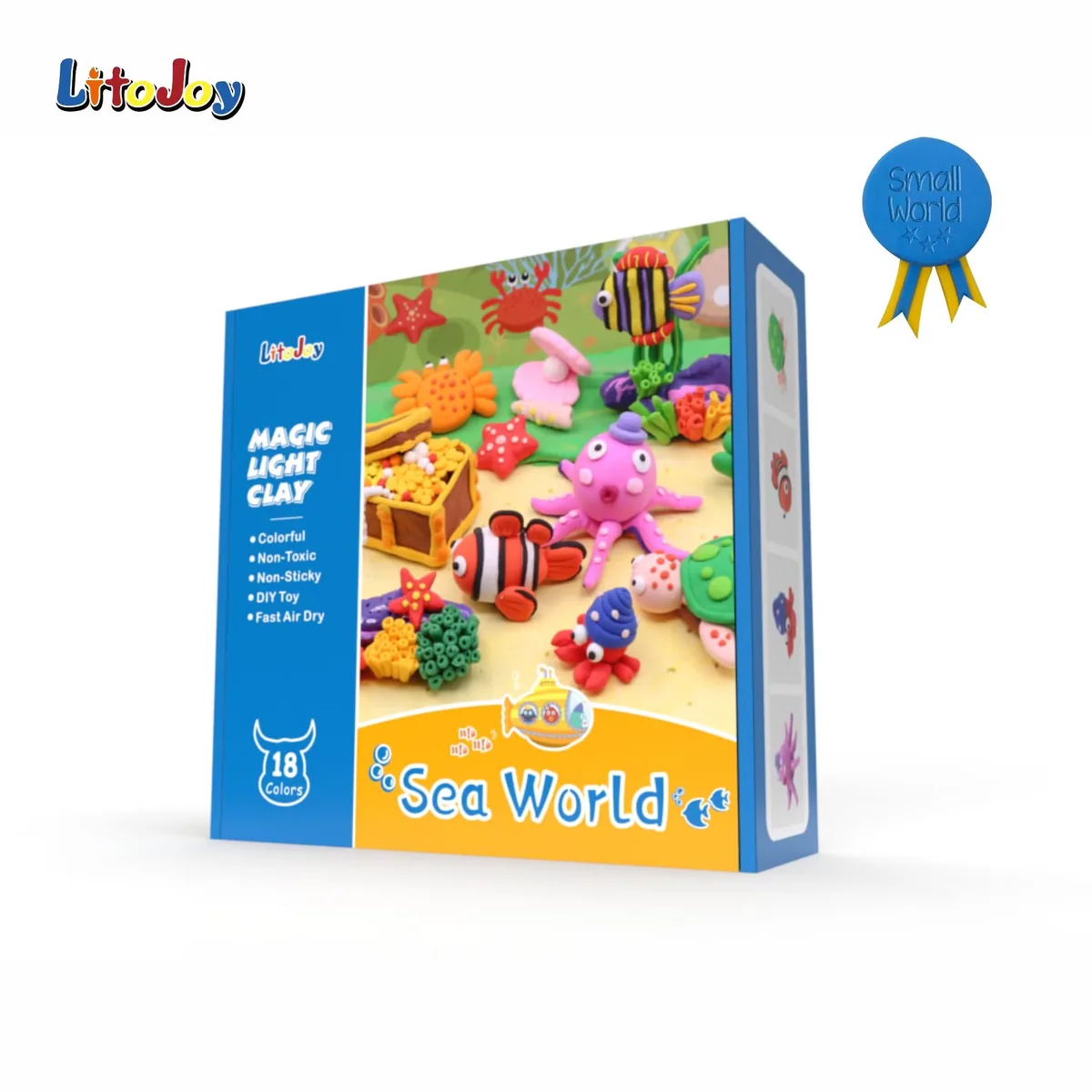 Air Dry Light Modeling Soft Clay Safari Park Дизайн с. 18 различных цветов для рождественского подарка