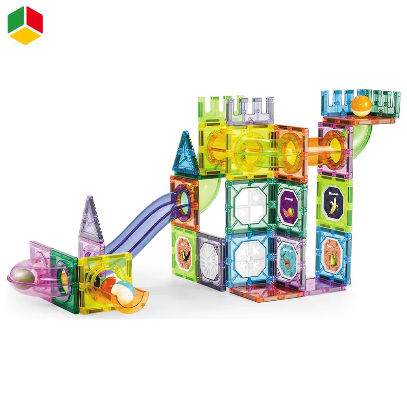 Кубики магнитного трека QS 68 PCS для строительства игрушек для детей