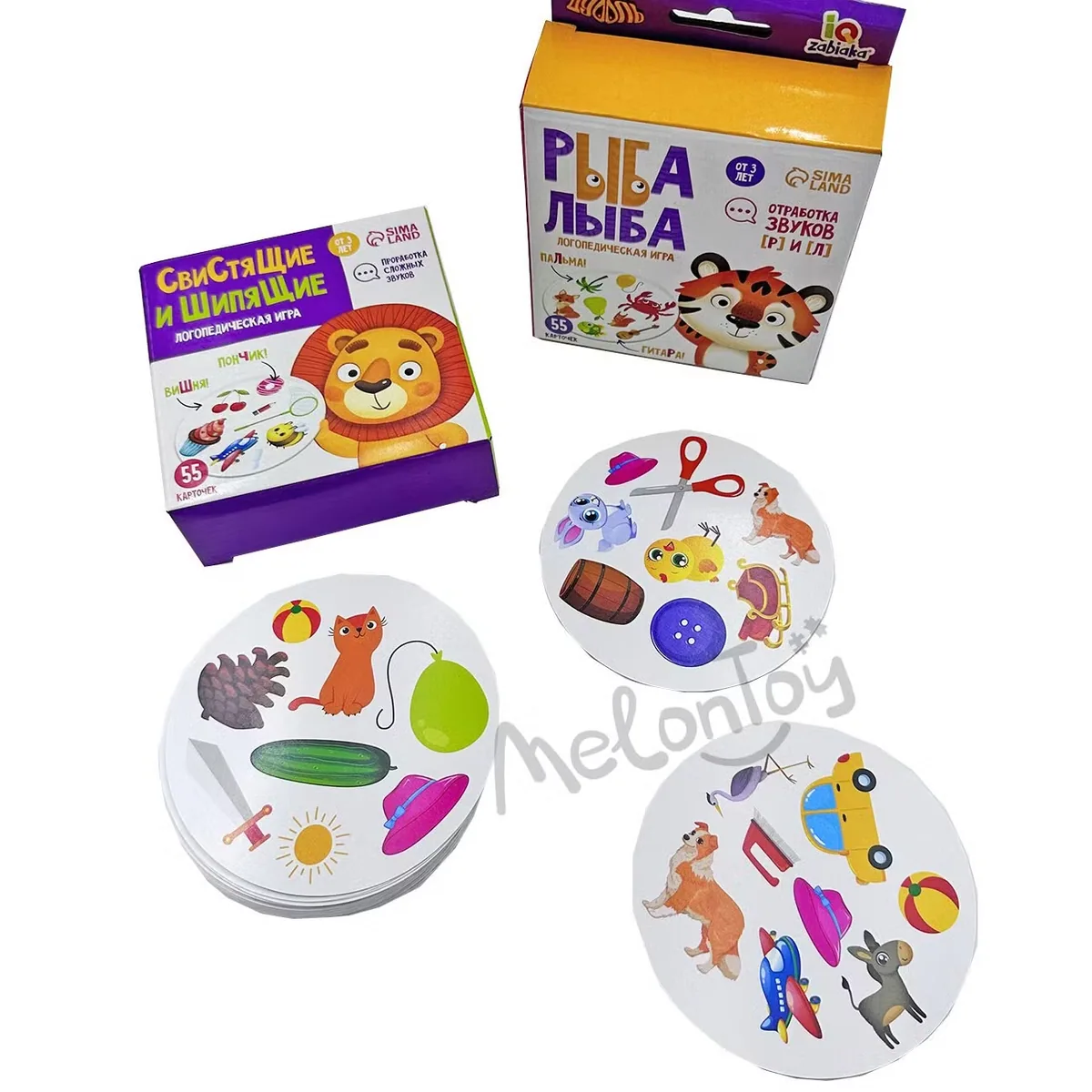Игровые карточки с животными для запоминания и Matching для детей