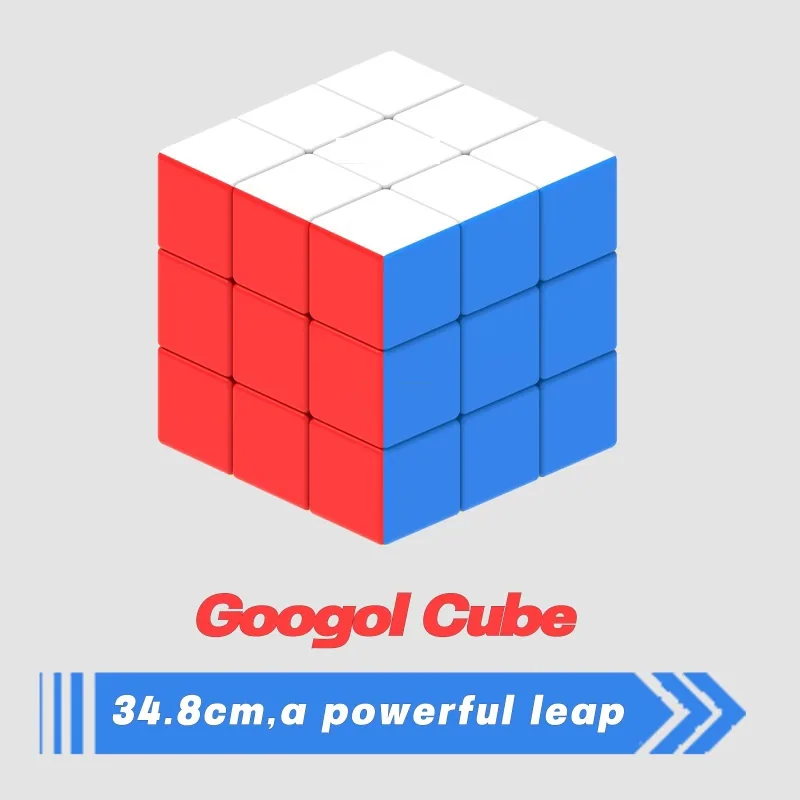 Горячие продажи 3X3X3 Магический куб головоломка 3D Гугол 34.8cm Большой размер смешные кубики образовательные игрушки для детей