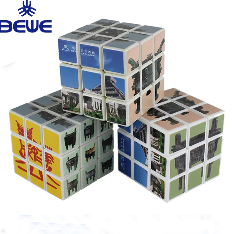 Детям нравятся ABS Цветные Индивидуализированные 3X3X3 Магические Кубики