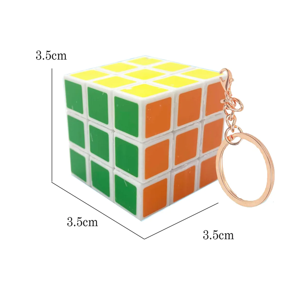 Оптовая продажа детского мини-головоломки-кубика Xinbo 3.5cm Маленький магический кубик на ключах, скоростной пластиковый кубик-головоломка, образовательные игрушки для детей, брелок, подарки