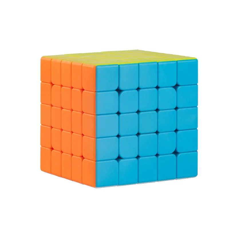 Оптовая 5X5 Скоростная Кубик-Рубик Игрушка из Твердого Пластика без Наклеек для Детей и Взрослых, Образовательная Антистрессовая Игрушка для Размышлений