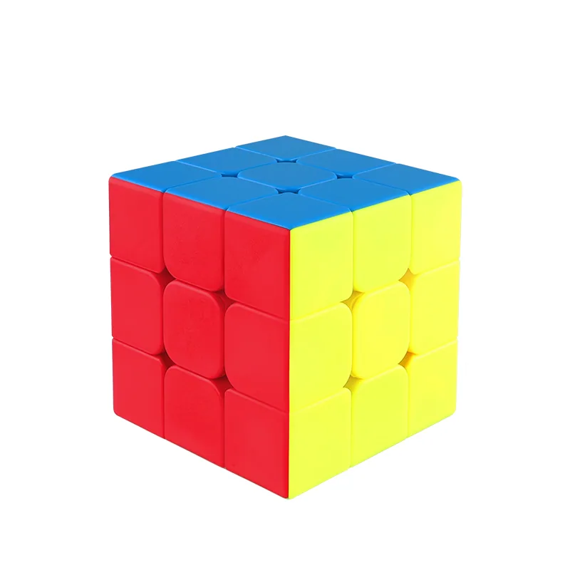 Оптовая 9cm Большая 3X3 Кубик Рубика без наклеек, большой размер, гладкая головоломка, образовательный куб, игрушки для снятия стресса из пластика для детей Фабрика