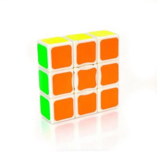 [Hot Item] 1X3X3 Простой цвет 5.7X5.7X2cm Образовательный пластиковый складной твердый 1 Многоуровневый магический куб
