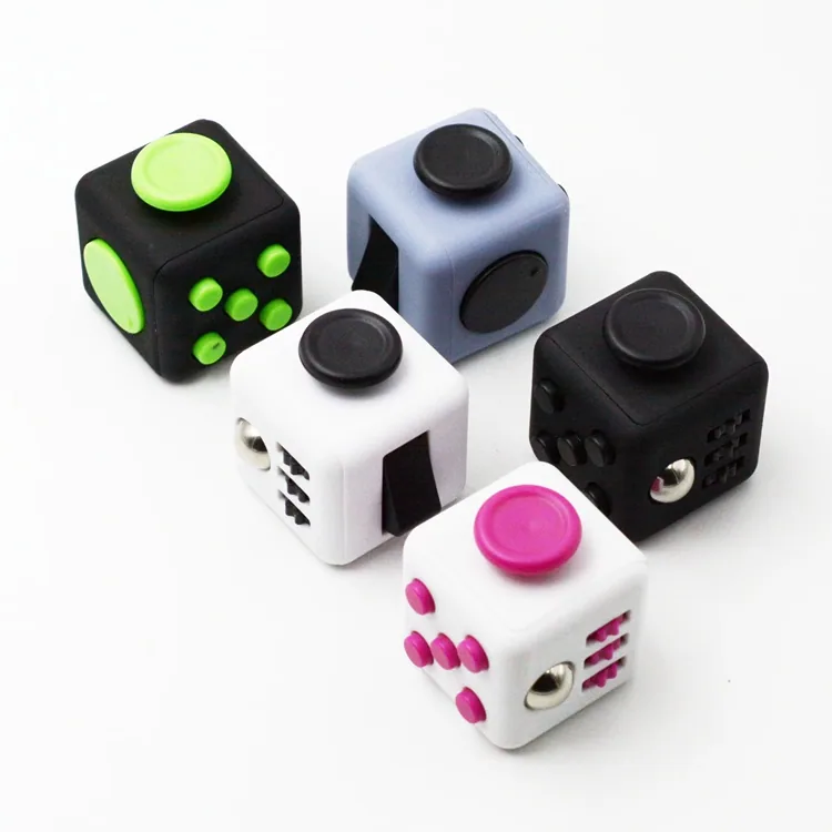 Пластиковый Magic Cube Fidget вращатель Cube стороны новый уровень для детей