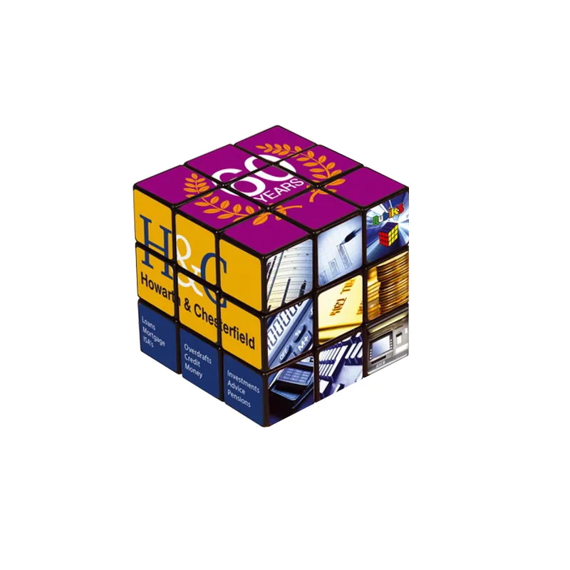 Промоционная УФ-печать Кубик Рубика Индивидуальный 3X3X3 Пазл Скоростной Кубик Рубика