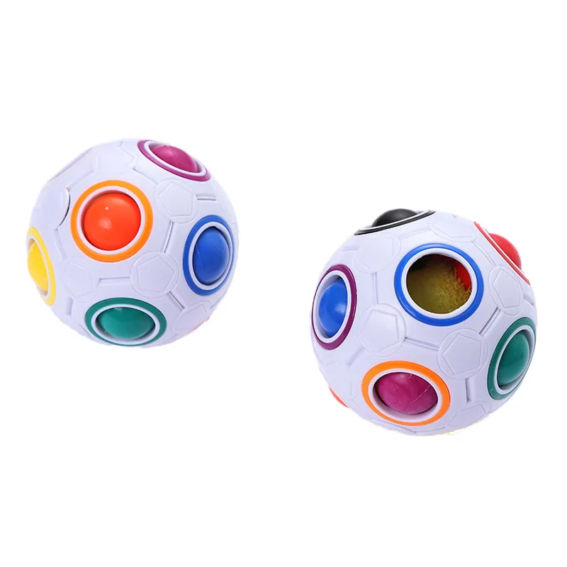 Игрушки Zhigu 12-Hole Магический Радужный Куб Балл Интеллектуальная Разгрузка Головоломка для Детей Веселая Подарочная Коробка Включена