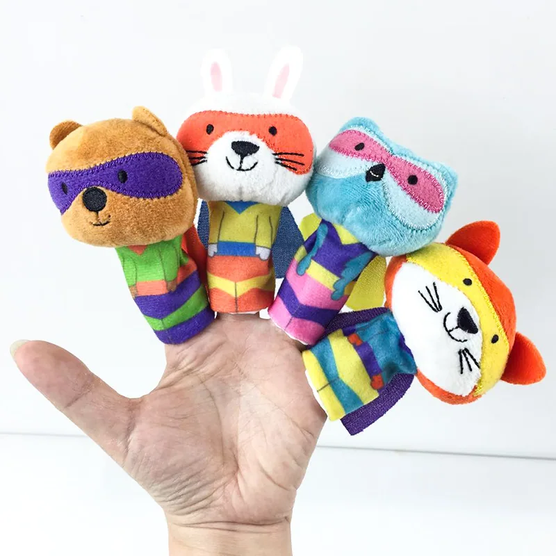 Оптовая 8cm Индивидуальная мягкая игрушечная набор милая мини плюшевая кукла-перчатка