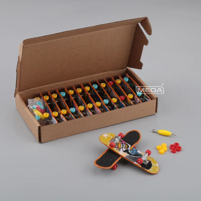 12PCS/Box Металлический мост для фингерборда с 8PCS колесами 1PCS отверткой цифровая дека для фингерборда