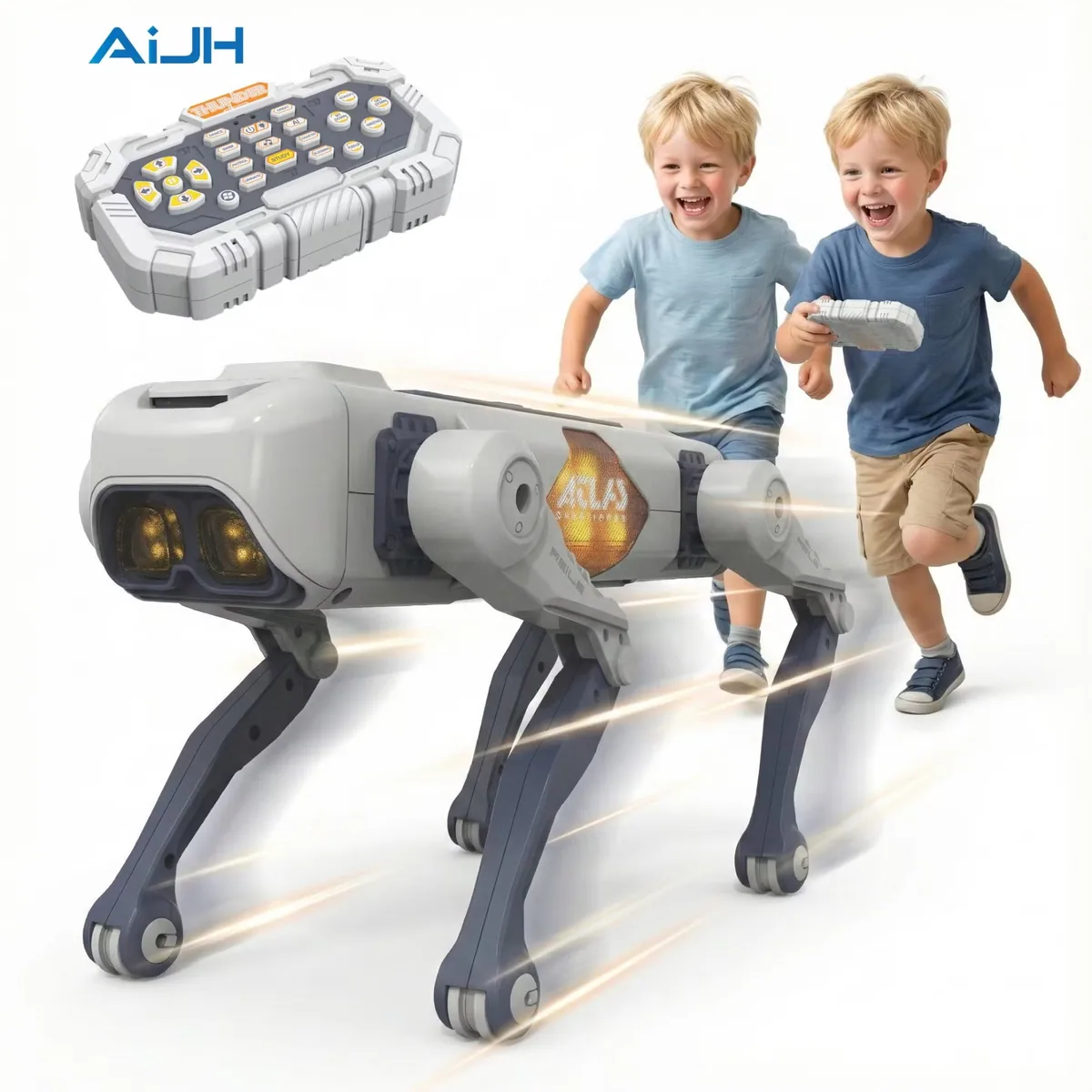 Игрушка-робот-собака AiJH Ai RC - образовательная игрушка для детей с управлением через приложение, голосовым управлением, пением и танцами, интеллектуальная радиоуправляемая собака