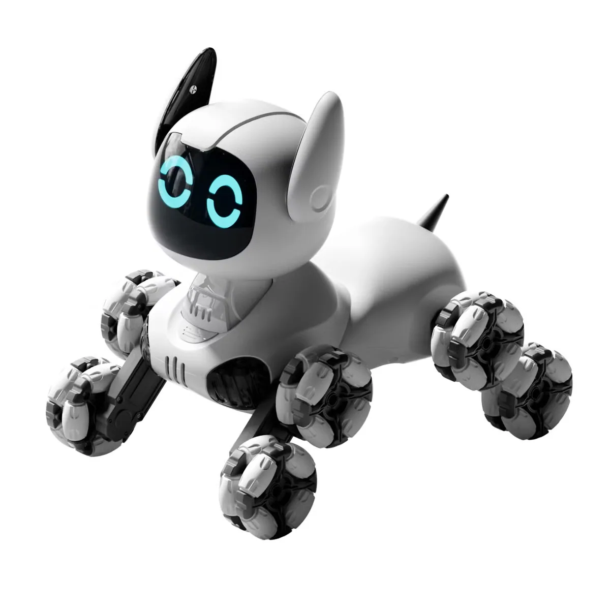 2.4GHz 4WD Двухрежимные игрушки-роботы собаки на радиоуправлении 360° Восьмиколесный трюк с управлением жестами для детей Fy-Y9