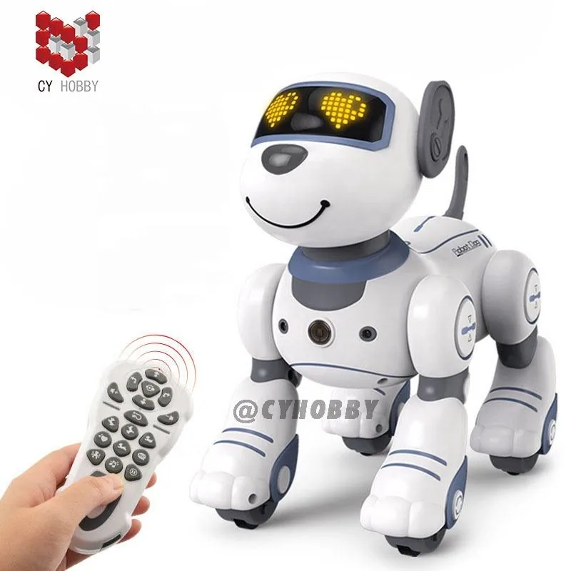 Игрушечный робот-робот с дистанционным управлением Cyhobby, ходячая игрушка-собака с программированием жестов, светом и музыкой, танцующий робот для детей