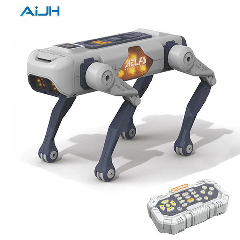 Умный щенок AiJH AI RC с дистанционным управлением, голосовым взаимодействием, пением и танцами, интеллектуальные игрушки для собак
