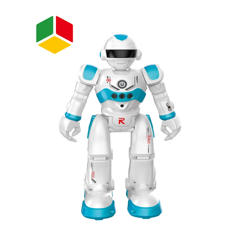 Игрушка-робот с дистанционным управлением Qstoys с музыкой, светом, литиевым аккумулятором, сенсором жестов и избеганием препятствий