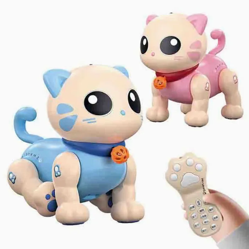 Игрушка-робот для кошек Aijh RC с технологией, светом и музыкой, интерактивная модель, танцующий робот