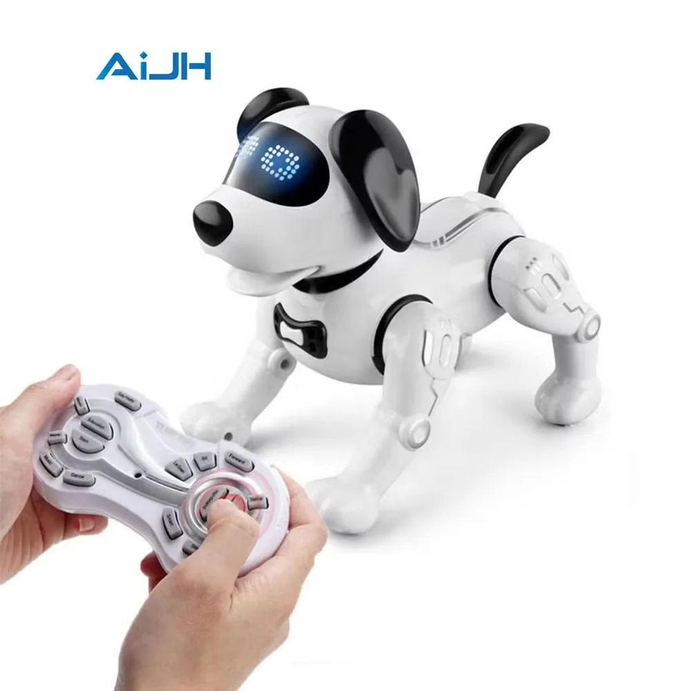 Игрушки для детей Aijh, образовательные, умная собака, интеллектуальные роботы, технологии, искусственный интеллект, радиоуправляемый, программируемый, дистанционное управление, трюковой робот-собака