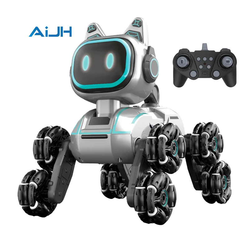 АиДЖ 2.4G 8-Wheel РК Робот Собака Игрушка 13 Канал Умный Электронный Трюковой Питомец с Пультом Дистанционного Управления Образовательный Программируемый Робот