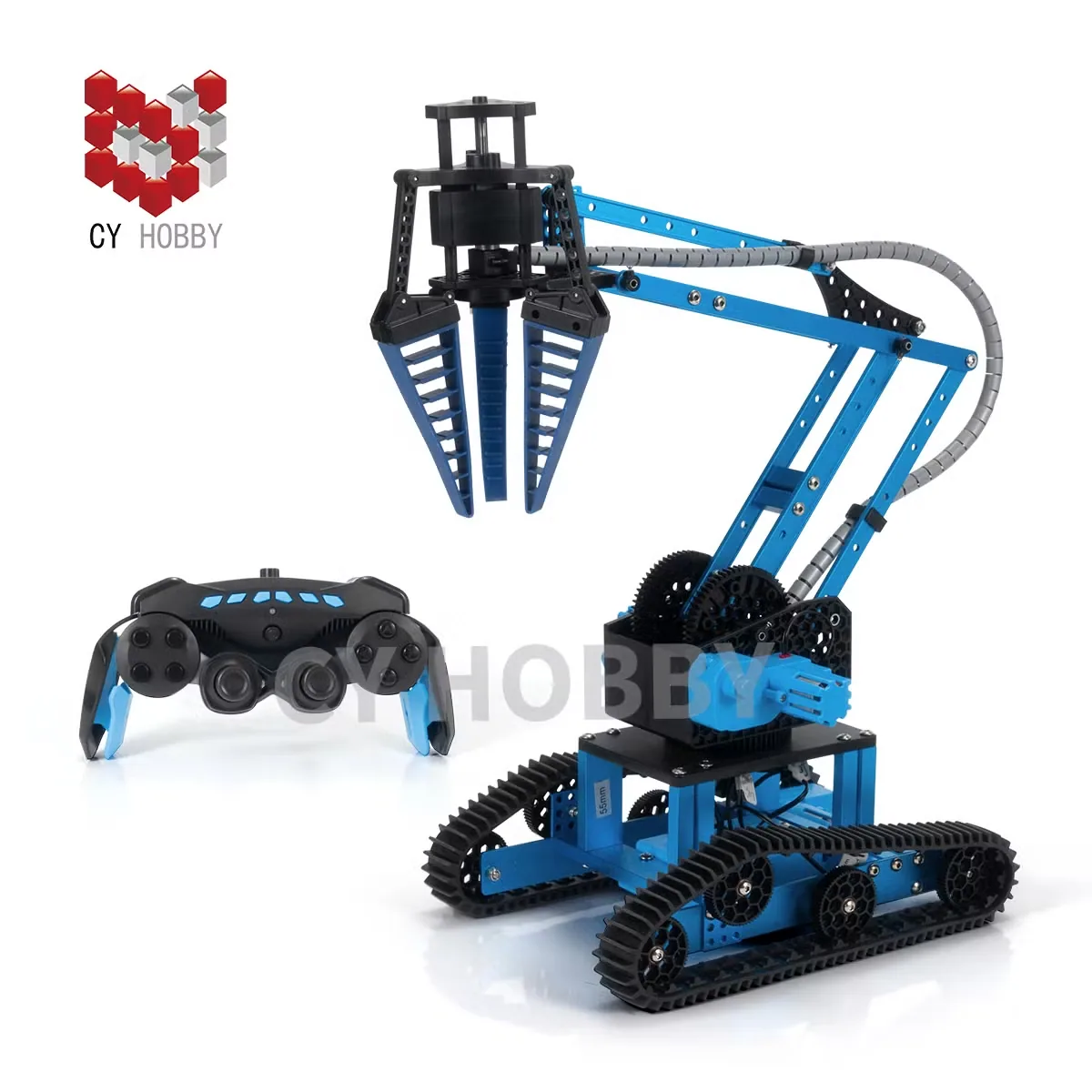 Cy-K4 DIY Образовательные Игрушки 2.4G Радиоуправляемая Механическая Рука RC Интеллектуальный Сплав Робот Игры Инженерный Автомобиль Игрушки Манипулятор Машина Подарок Игрушка