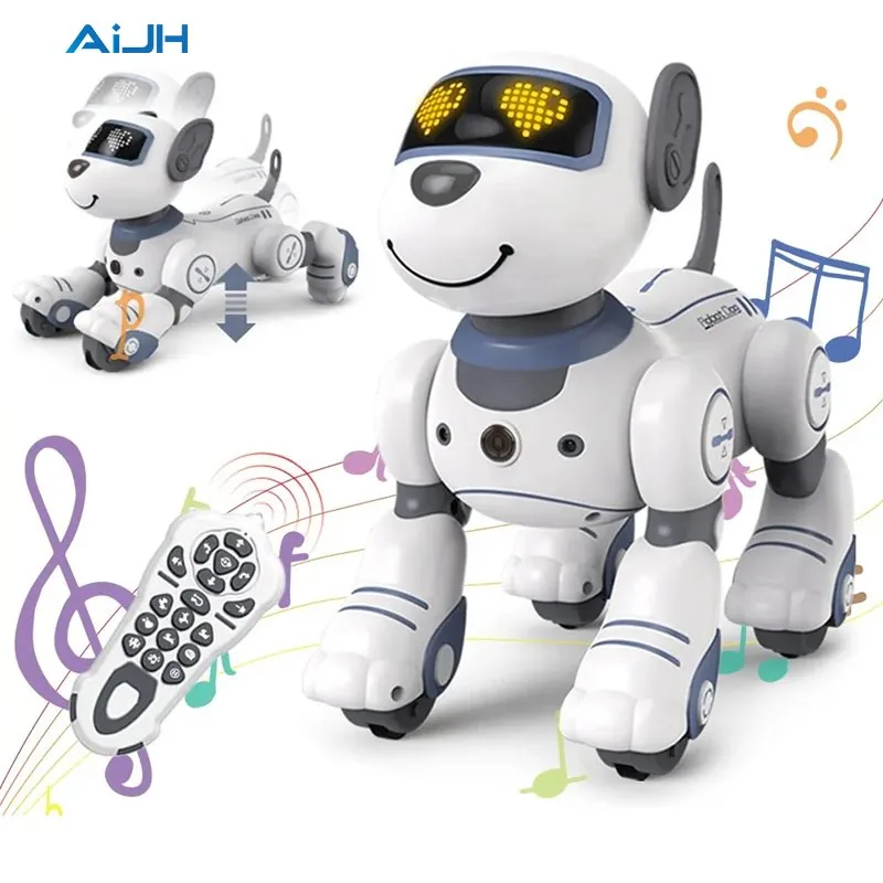 Игрушка-робот AiJH, управляемая радиоуправлением, умеющая ходить и танцевать, умная собака с возможностью программирования для детей