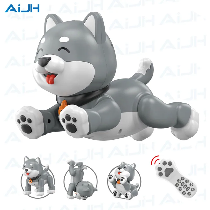 Игрушка-робот собака Aijh Intelligent RC, программируемая с распознаванием жестов, образовательная игрушка с дистанционным управлением