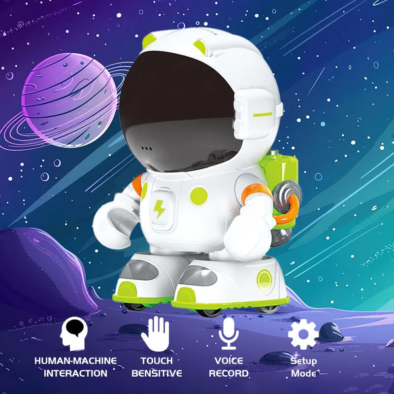 Интерактивная умная игрушка-робот AiJH, интеллектуальный поющий говорящий робот с голосовым управлением и сенсором касания, образовательная электронная игрушка для детей