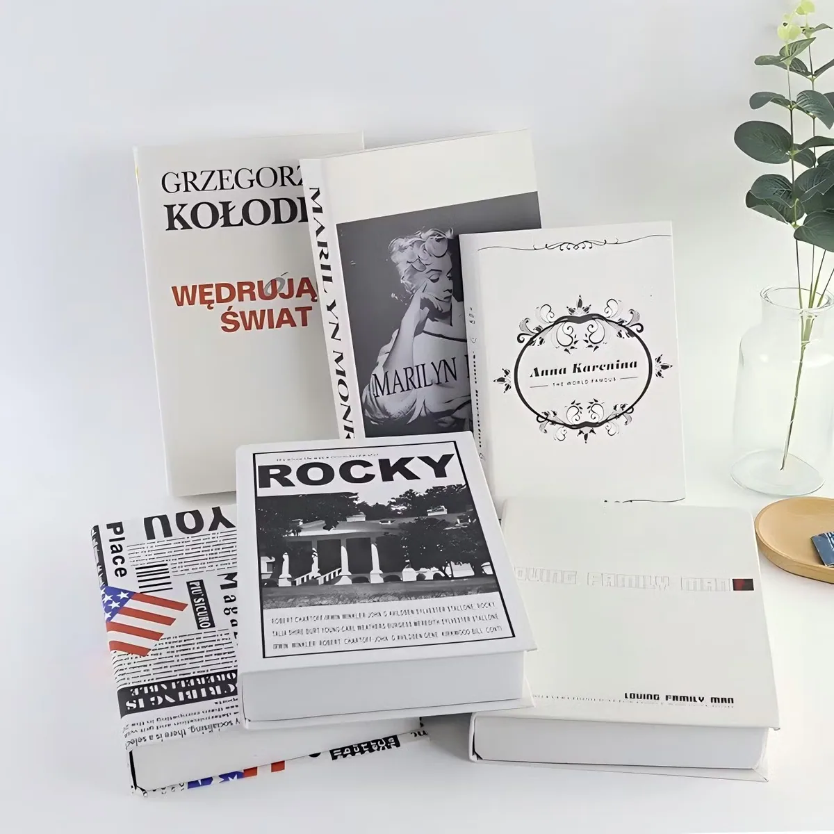 Служба индивидуальной печати для декорирования фальшивых книг, индивидуальная коробка в стиле книги