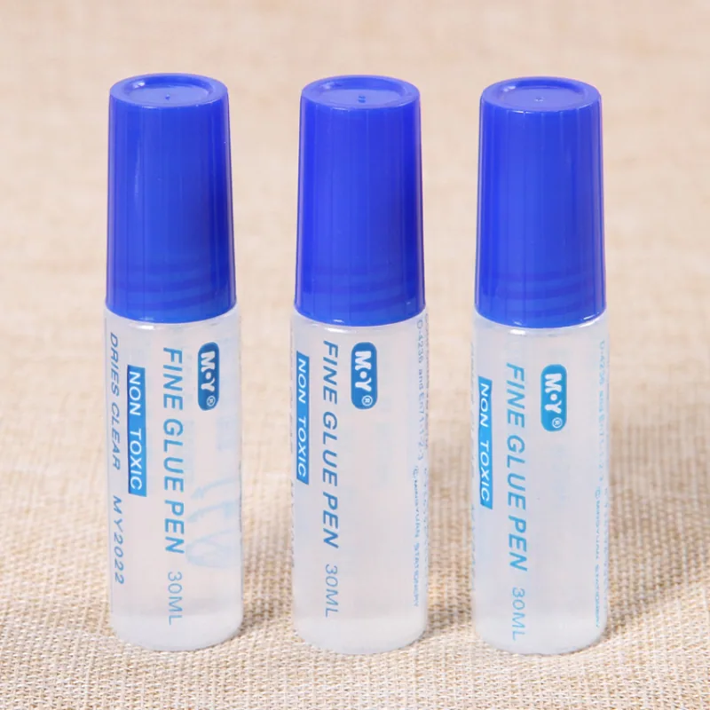 Нетоксичный прозрачный канцелярский клей 30ml прозрачный жидкий клей