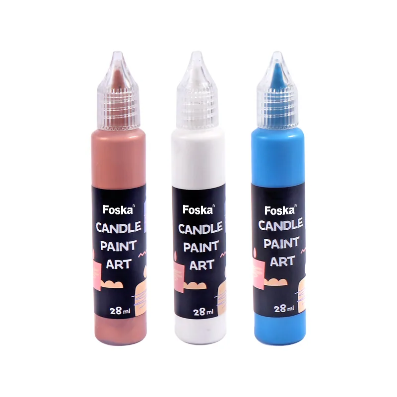 Фоска Высококачественные Нетоксичные 3 Штуки 28ml Детское DIY Рисование на Свечах для Художественных Проектов