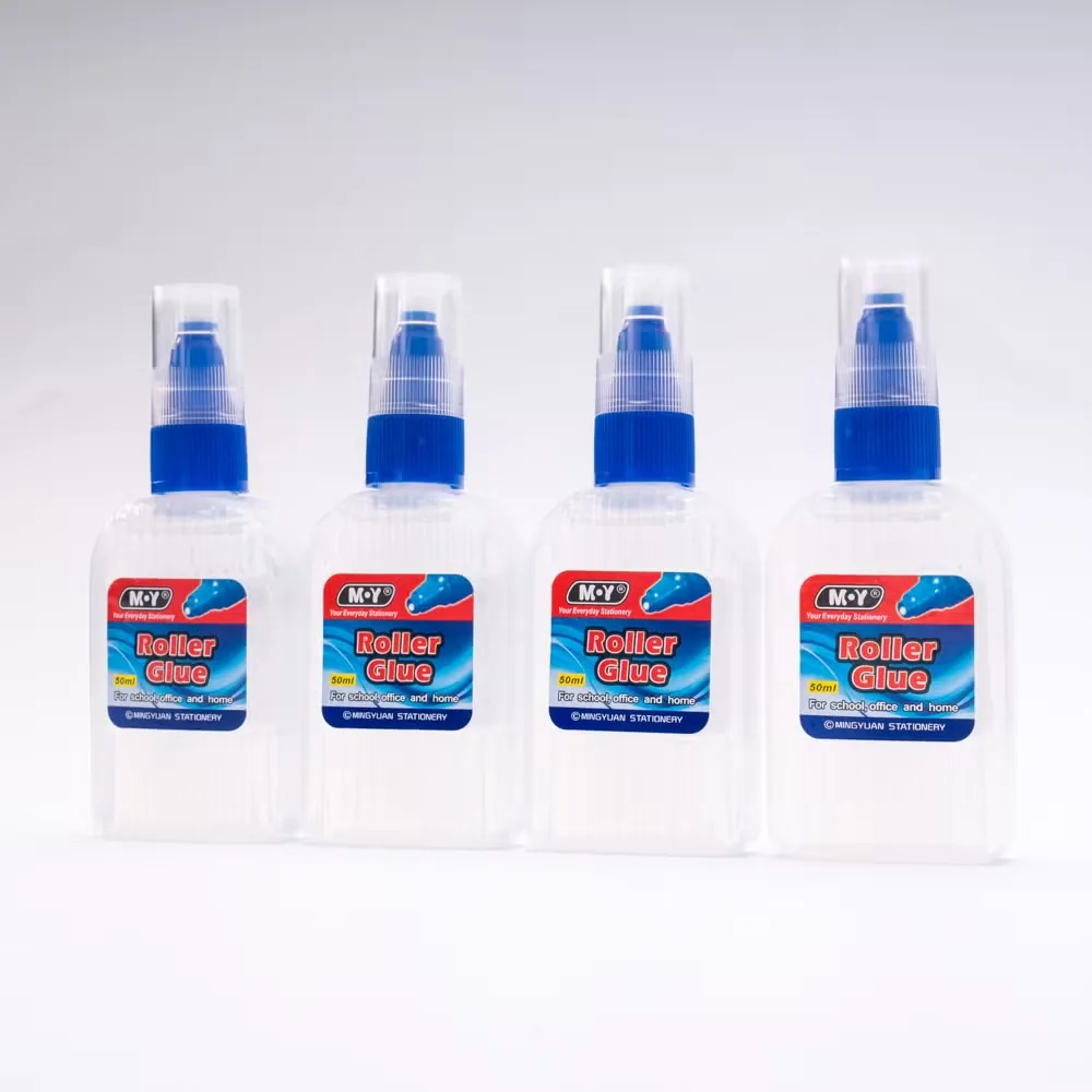 Клей-роллер для бумаги 50ml Жидкий клей для бумаги, ткани, офисного использования