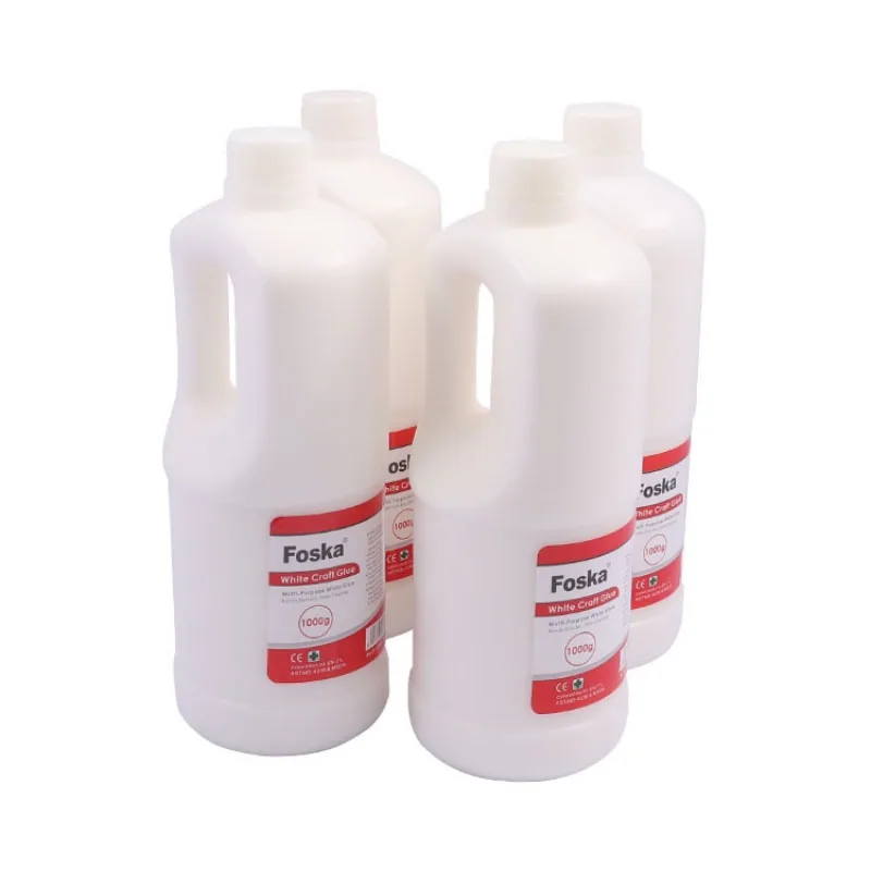 Фоска 100% Безопасный Быстро Сухой Большой Объем 1000ml Бутылка Белый Клей для Ремесел