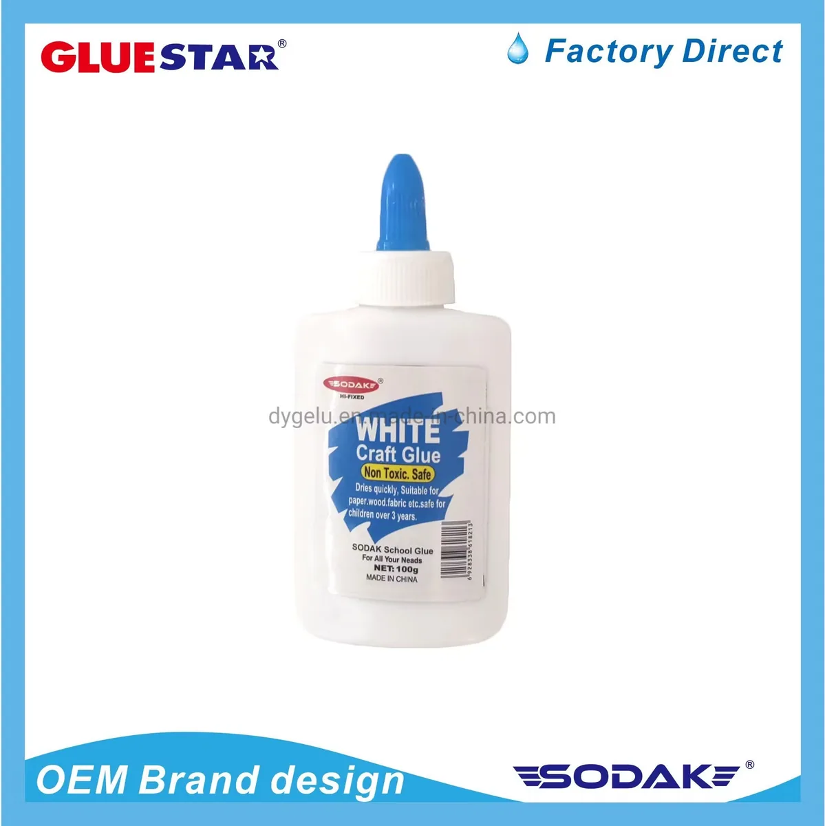 Содак 40~500ml Жидкий школьный клей для слаймов, клей для творчества, washable белый, отлично подходит для изготовления слаймов