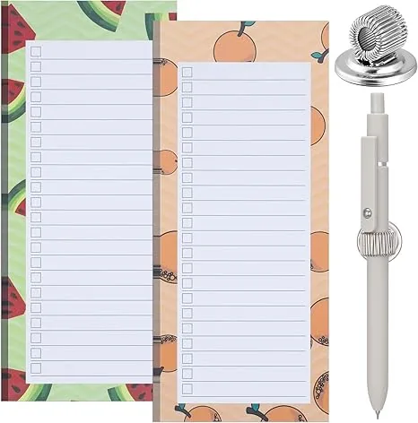 magnetic notepad и держатель для ручки для организации на холодильнике