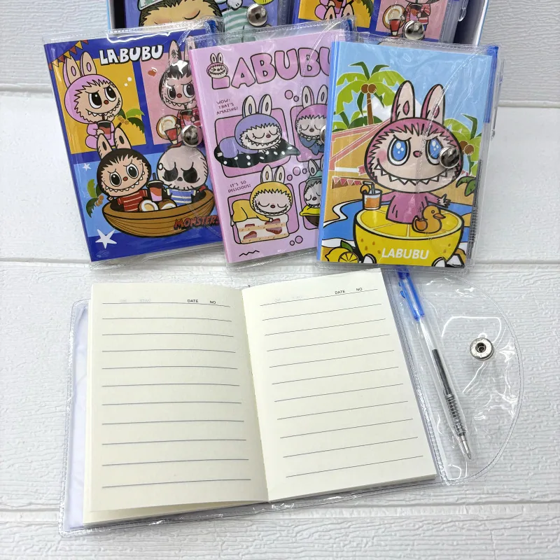 24PCS/Set Оптовая дешевая цена Ла Бу Бусс Капибара Геншин Импакт Покемоны Блокнот Школа Офис Аниме Канцтовары Набор
