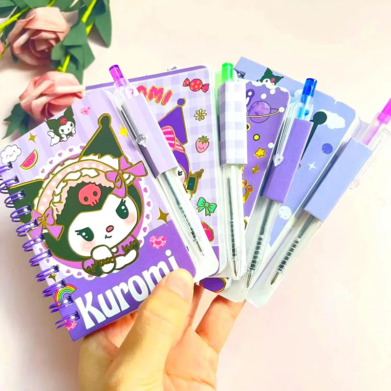30PCS/Set Оптовая дешевая цена на блокнот с ручкой Stitch Sanrios Pokemons для школы и офиса, набор аниме канцелярии