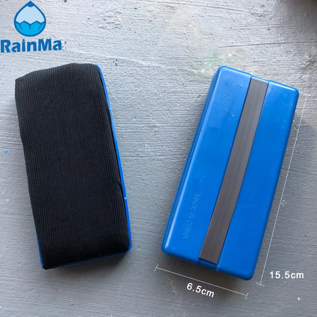 15.5*6.5cm Пластиковый фланелевый магнитный стиратель для белой доски для школы и офиса
