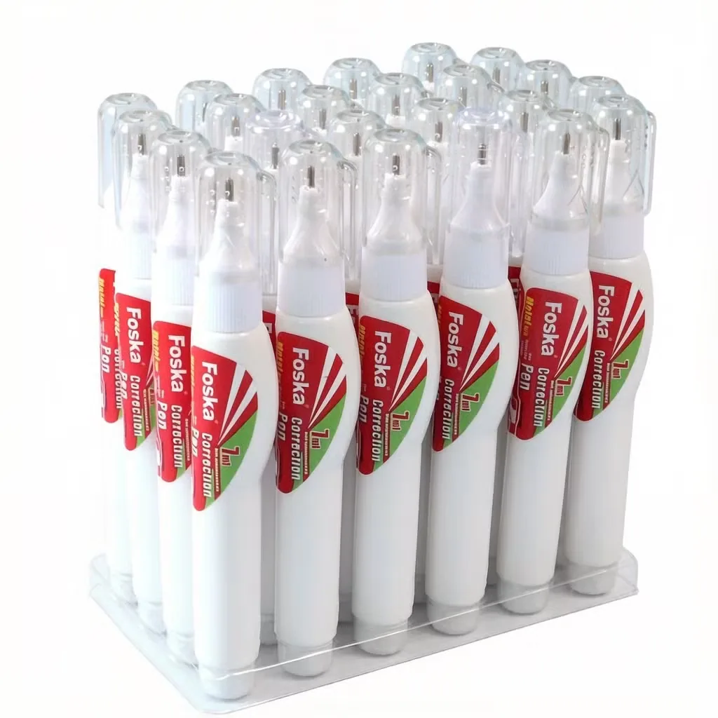 Фоска 7ml Высококачественная коррекционная жидкость Быстросохнущая Безопасная Нетоксичная Долговечная коррекционная ручка