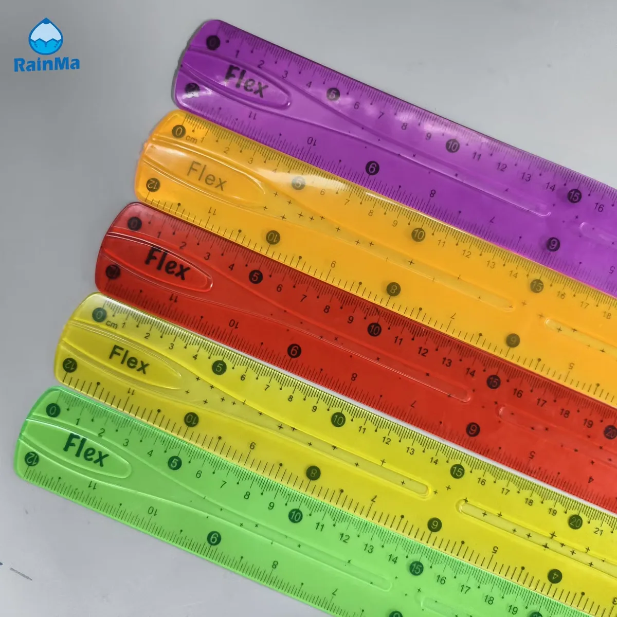 Горячая распродажа школа 30cm Прозрачная ПВХ гибкая линейка мягкая пластиковая линейка