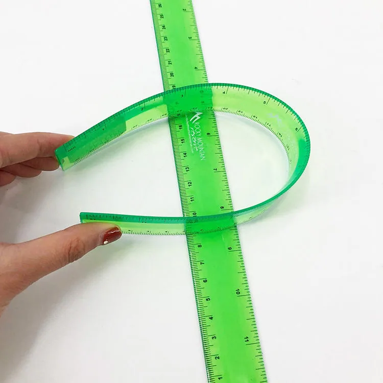 Индивидуальная 30cm гибкая пластиковая линейка
