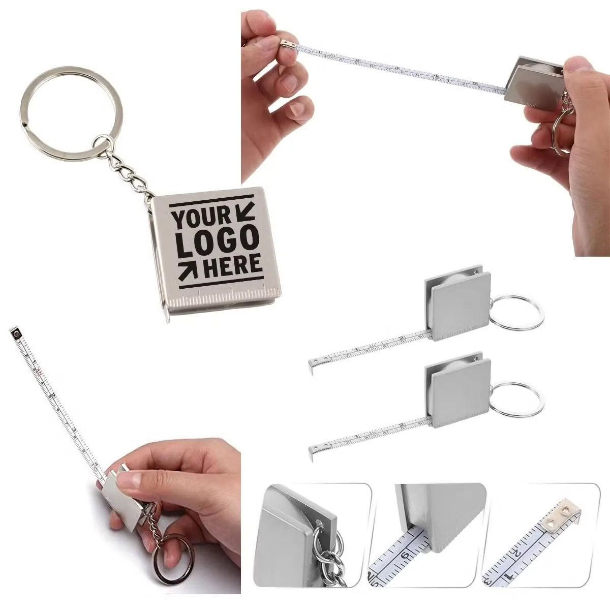 1m Измерительная рулетка Mini Steel Tape профессиональная с retractable ключом