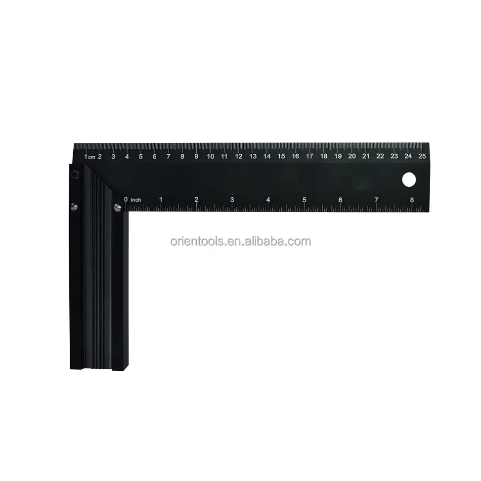 8"200mm 10"250mm 12"300mm 90 Уголок черный алюминиевый